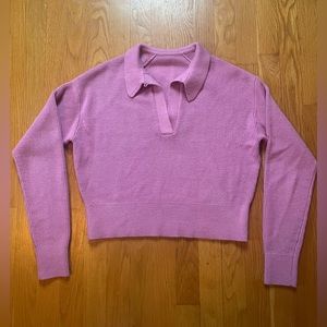 Lululemon Collared Merino Wool-Blend Sweater Size Small